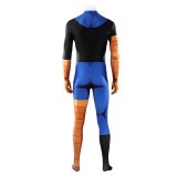 Invincible Mark Grayson Blue Jumpsuit Cosplay Costume Halloween Carnival Outfit
