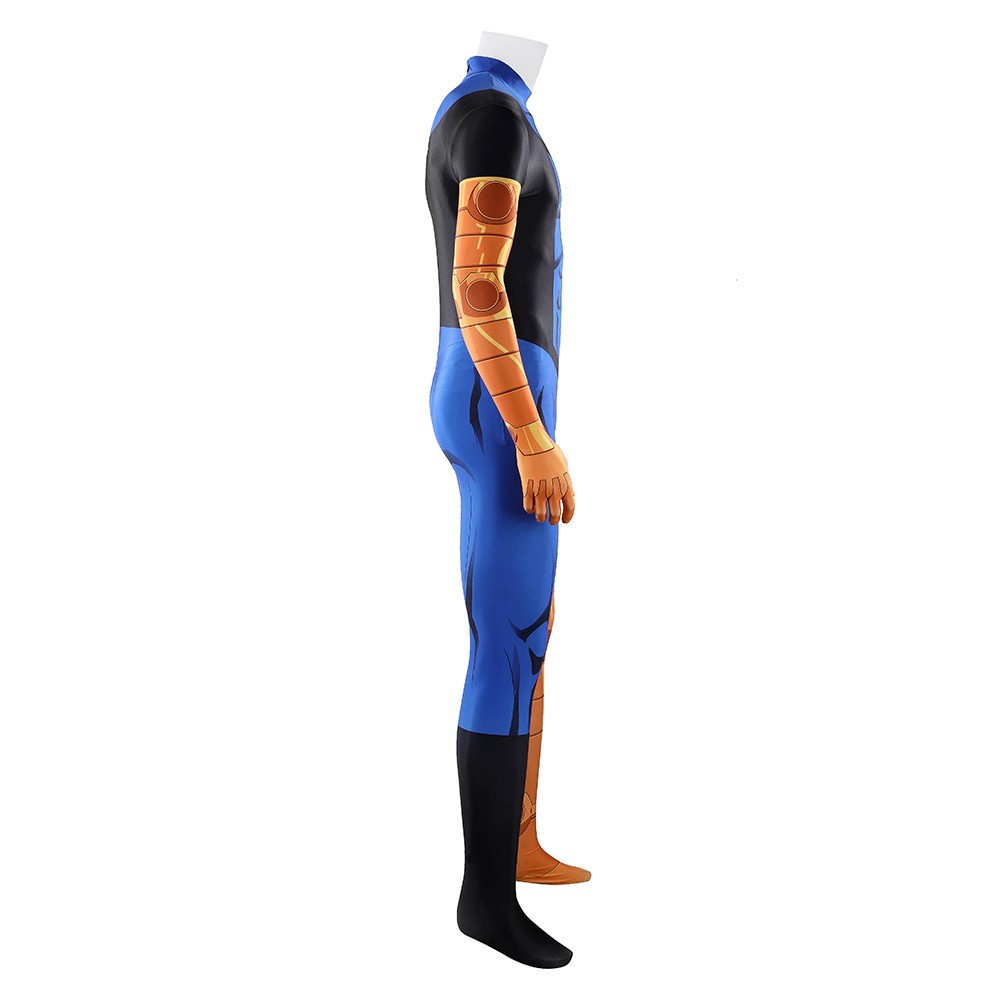 Invincible Mark Grayson Blue Jumpsuit Cosplay Costume Halloween Carnival Outfit