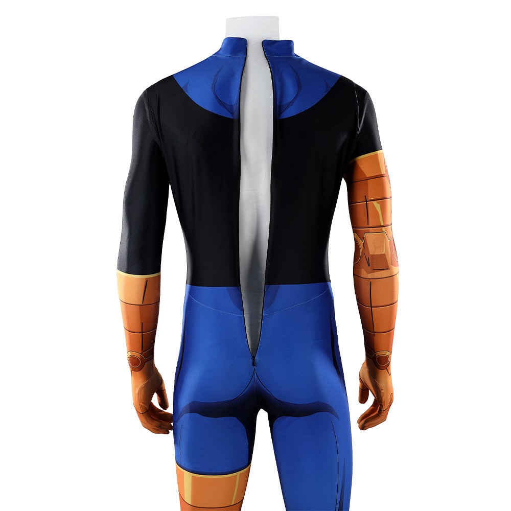 Invincible Mark Grayson Blue Jumpsuit Cosplay Costume Halloween Carnival Outfit