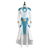 Invincible Mark Grayson Blue and White Jumpsuit Cosplay Costume Halloween Carnival Outfit