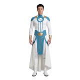 Invincible Mark Grayson Blue and White Jumpsuit Cosplay Costume Halloween Carnival Outfit