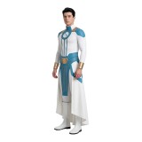 Invincible Mark Grayson Blue and White Jumpsuit Cosplay Costume Halloween Carnival Outfit