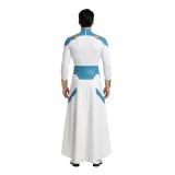 Invincible Mark Grayson Blue and White Jumpsuit Cosplay Costume Halloween Carnival Outfit