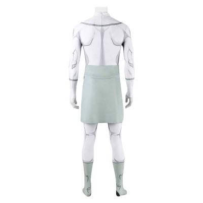 Invincible Male Viltrumite White Jumpsuit Cosplay Costume Halloween Carnival Outfit