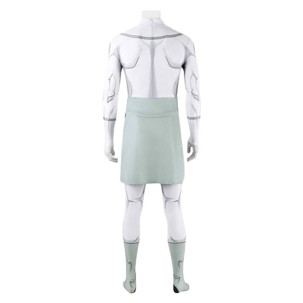 Invincible Male Viltrumite White Jumpsuit Cosplay Costume Halloween Carnival Outfit