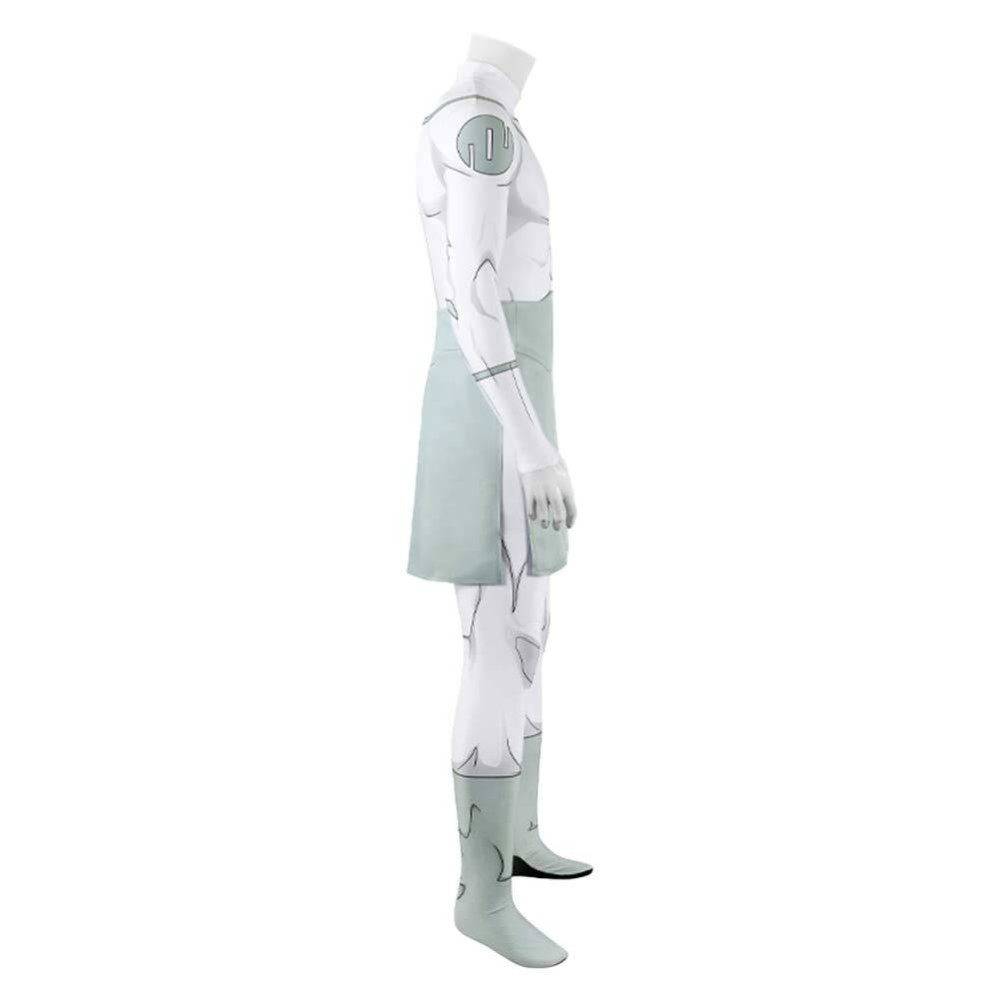 Invincible Male Viltrumite White Jumpsuit Cosplay Costume Halloween Carnival Outfit