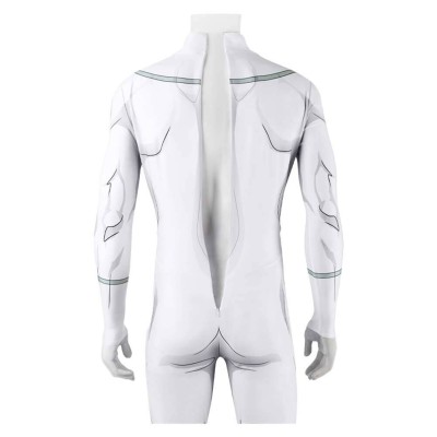 Invincible Male Viltrumite White Jumpsuit Cosplay Costume Halloween Carnival Outfit
