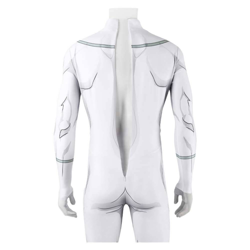 Invincible Male Viltrumite White Jumpsuit Cosplay Costume Halloween Carnival Outfit