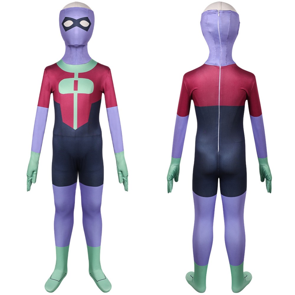 Invincible Kid Omni-Man Oliver Grayson Kids Children Cosplay Costume Halloween Carnival Outfit