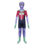 Invincible Kid Omni-Man Oliver Grayson Kids Children Cosplay Costume Halloween Carnival Outfit