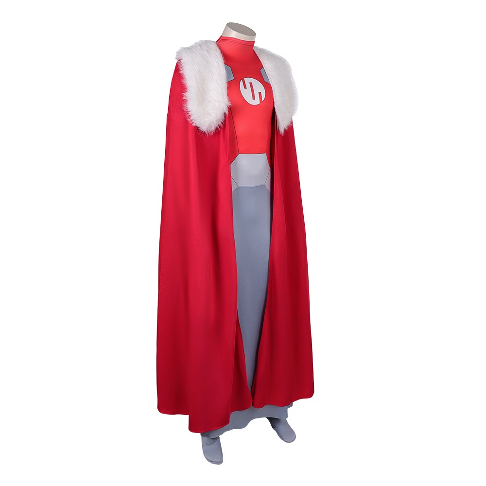 Invincible Emperor Argall Red Jumpsuit Cosplay Costume Halloween Carnival Outfit