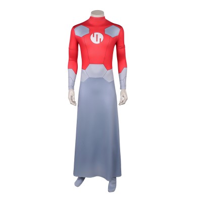 Invincible Emperor Argall Red Jumpsuit Cosplay Costume Halloween Carnival Outfit