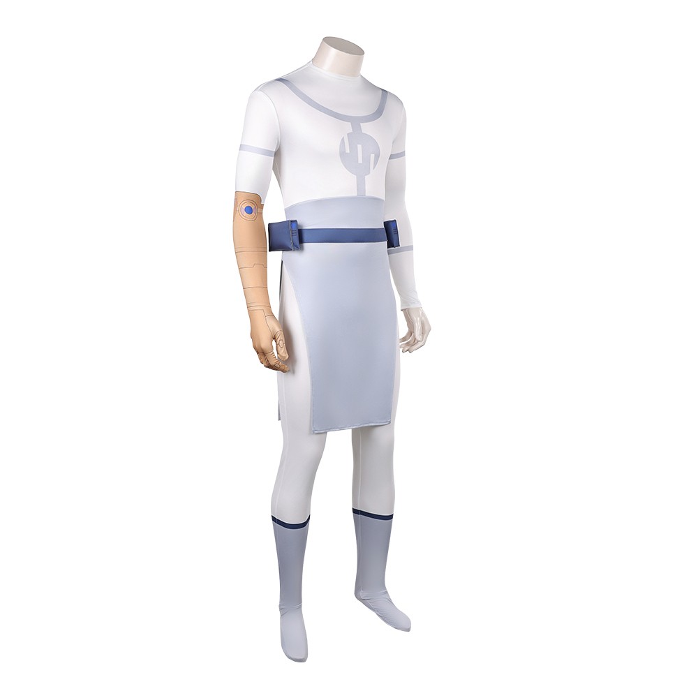 Invincible Conquest White Viltrum Empire Jumpsuit Cosplay Costume Halloween Carnival Outfit