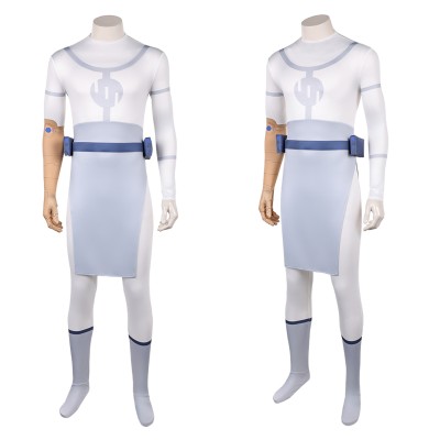 Invincible Conquest White Viltrum Empire Jumpsuit Cosplay Costume Halloween Carnival Outfit