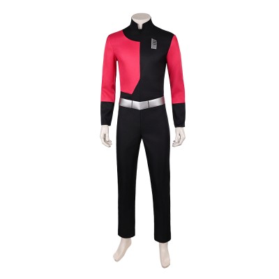 Invincible Captain Red and Black Cosplay Costume Halloween Carnival Outfit