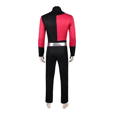Invincible Captain Red and Black Cosplay Costume Halloween Carnival Outfit