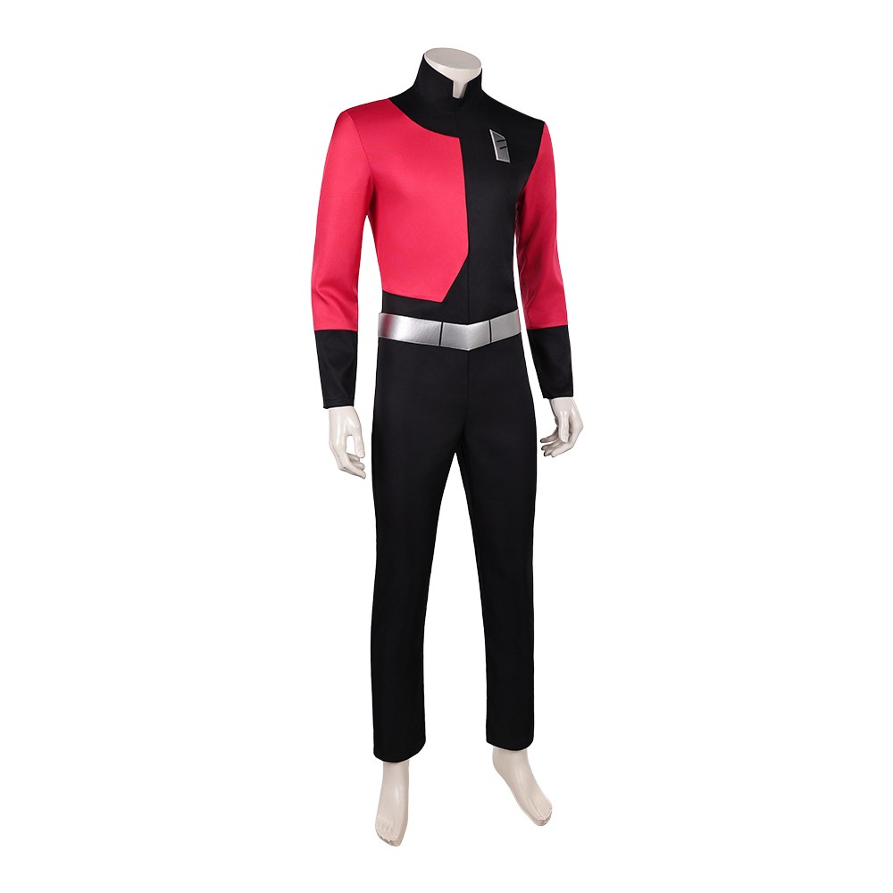 Invincible Captain Red and Black Cosplay Costume Halloween Carnival Outfit