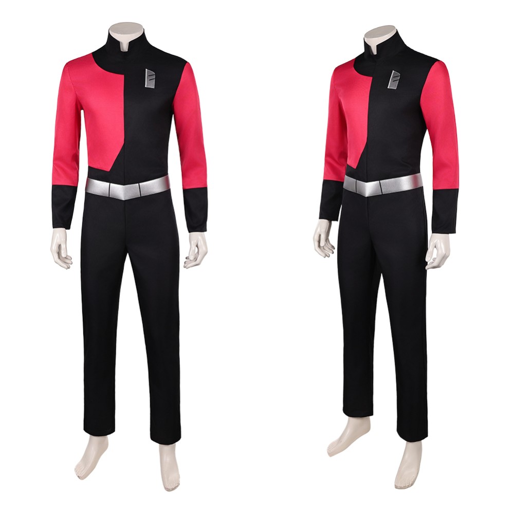 Invincible Captain Red and Black Cosplay Costume Halloween Carnival Outfit