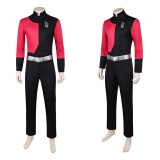 Invincible Captain Red and Black Cosplay Costume Halloween Carnival Outfit