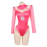 Invincible Season 4 Atom Eve Woman Pink Swimsuit with Sleeve Cosplay Costume Halloween Carnival Outfit