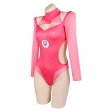 Invincible Season 4 Atom Eve Woman Pink Swimsuit with Sleeve Cosplay Costume Halloween Carnival Outfit