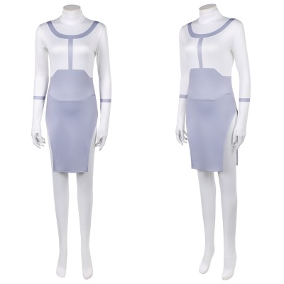 Invincible Anissa Viltrumite Women White Cosplay Costume Halloween Carnival Outfit