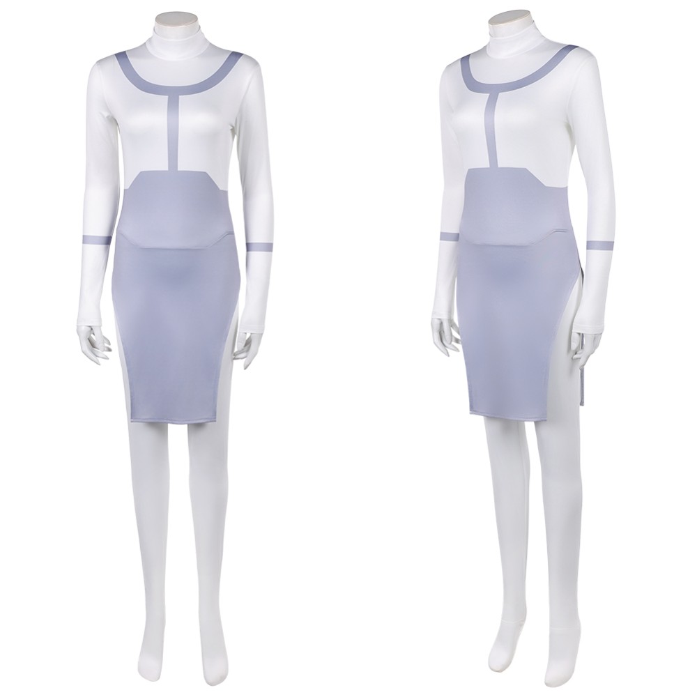 Invincible Anissa Viltrumite Women White Cosplay Costume Halloween Carnival Outfit