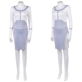 Invincible Anissa Viltrumite Women White Cosplay Costume Halloween Carnival Outfit