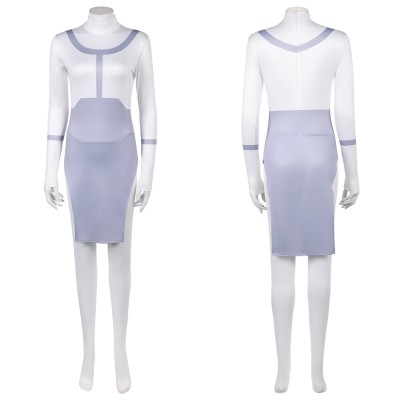 Invincible Anissa Viltrumite Women White Cosplay Costume Halloween Carnival Outfit