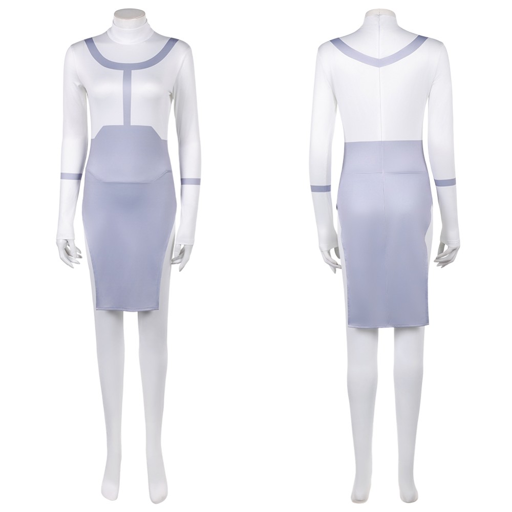 Invincible Anissa Viltrumite Women White Cosplay Costume Halloween Carnival Outfit