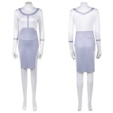 Invincible Anissa Viltrumite Women White Cosplay Costume Halloween Carnival Outfit