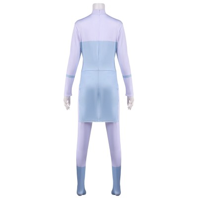 Invincible Anissa Women Blue Jumpsuit Cosplay Costume Halloween Carnival Outfit