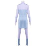 Invincible Anissa Women Blue Jumpsuit Cosplay Costume Halloween Carnival Outfit