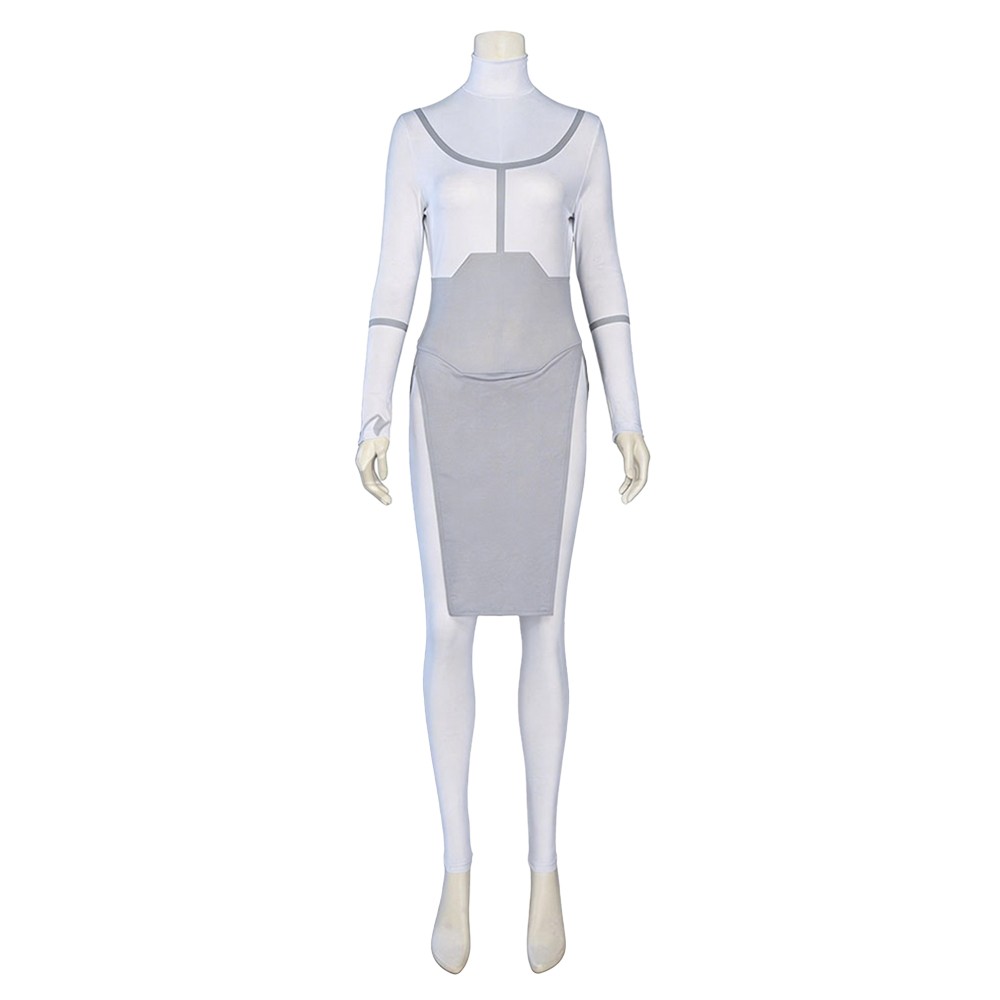 Invincible Anissa Kids Children White Jumpsuit Cosplay Costume Halloween Carnival Outfit
