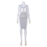 Invincible Anissa Kids Children White Jumpsuit Cosplay Costume Halloween Carnival Outfit