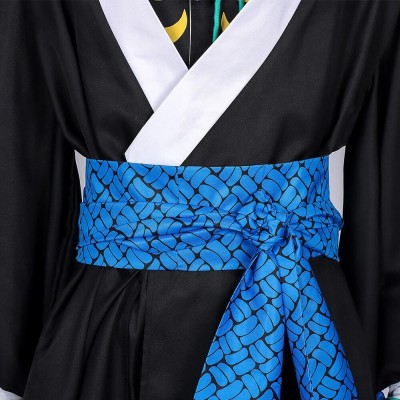 Infinity Castle Kaigaku Black Cosplay Costume Halloween Carnival Outfit
