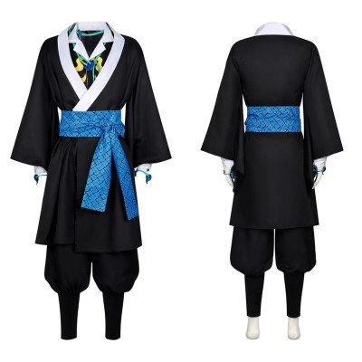 Infinity Castle Kaigaku Black Cosplay Costume Halloween Carnival Outfit