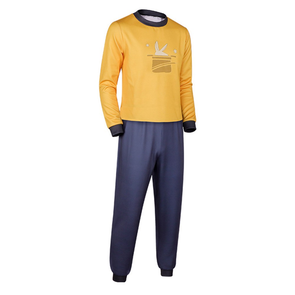 In Your Dreams Stevie Men Yellow Top Pants Set Party Cosplay Costume Halloween Carnival