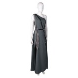 In the Lost Lands (2025）Gray Alys Women Grey Cosplay Costume Halloween Carnival Outfit