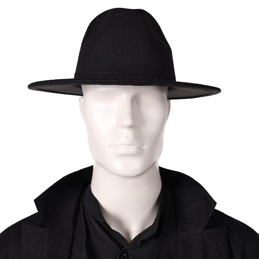 In the Lost Lands (2025) Boyce Men Black Overcoat Cosplay Costume Halloween Carnival Outfit