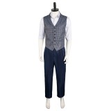 IF 2024 Cal The Man Upstairs Grey Vest Pants Set Suit Cosplay Costume Halloween Carnival Outfit