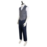 IF 2024 Cal The Man Upstairs Grey Vest Pants Set Suit Cosplay Costume Halloween Carnival Outfit