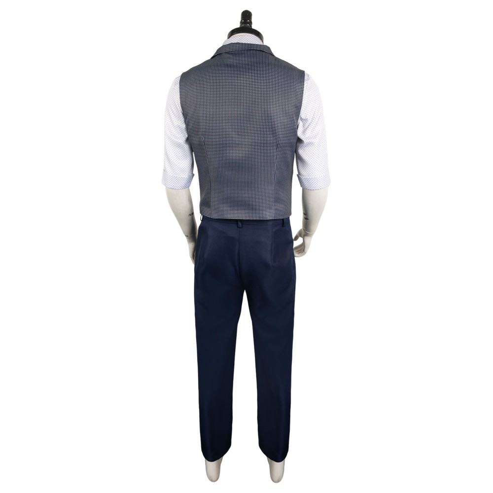 IF 2024 Cal The Man Upstairs Grey Vest Pants Set Suit Cosplay Costume Halloween Carnival Outfit