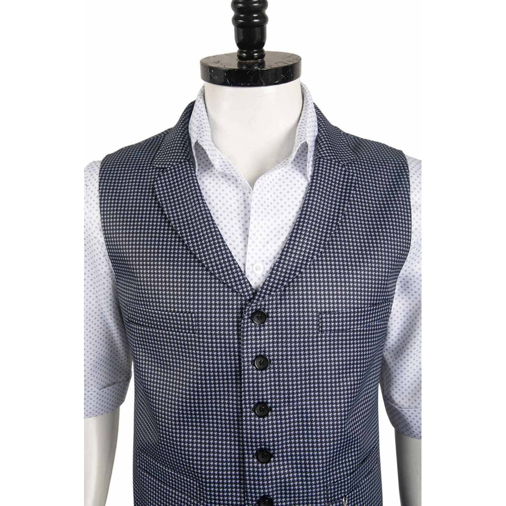 IF 2024 Cal The Man Upstairs Grey Vest Pants Set Suit Cosplay Costume Halloween Carnival Outfit