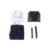 IF 2024 Cal The Man Upstairs Grey Vest Pants Set Suit Cosplay Costume Halloween Carnival Outfit