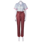 IF 2024 Bea Adult Printed Top Pants Set Suit Cosplay Costume Halloween Carnival Outfit