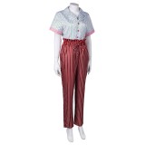IF 2024 Bea Adult Printed Top Pants Set Suit Cosplay Costume Halloween Carnival Outfit