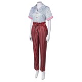 IF 2024 Bea Adult Printed Top Pants Set Suit Cosplay Costume Halloween Carnival Outfit