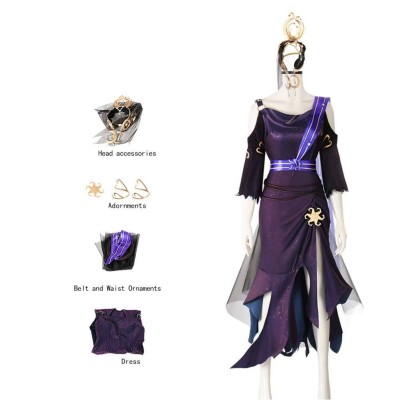 Identity V Priestess The Envoy of Yog-Sothoth Dress Cosplay Costume Halloween Carnival Outfit