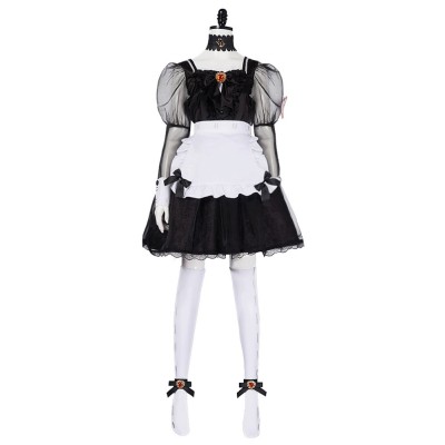 Identity V Priestess Crimson Maid Skirt Cosplay Costume Halloween Carnival Outfit